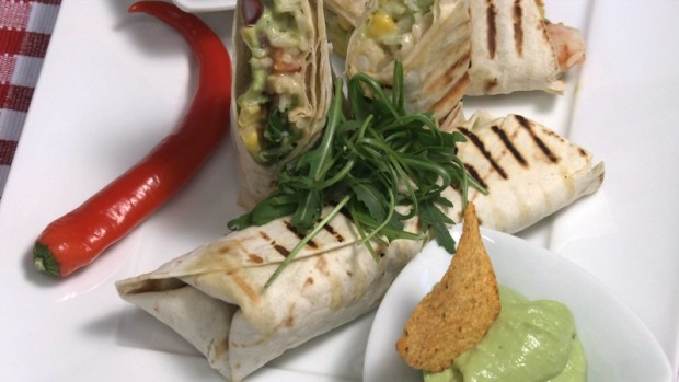Burritos mit Garnelen
