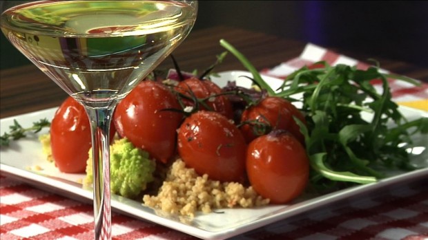 Couscous mit Romanesco und Ofenparadeiser