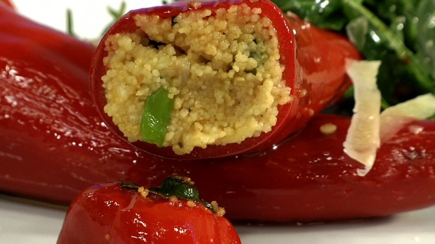 Couscous-Paprika mit Rucola