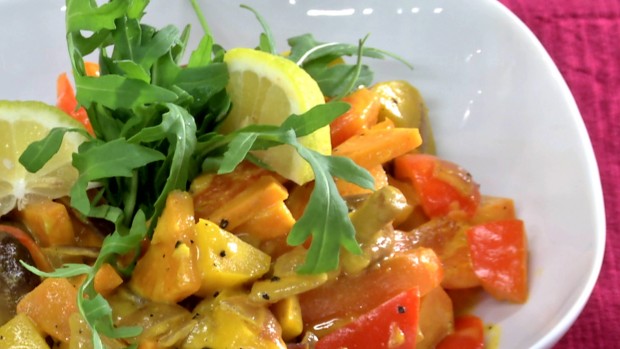 Curry von der gelben Rübe mit Süßkartoffel