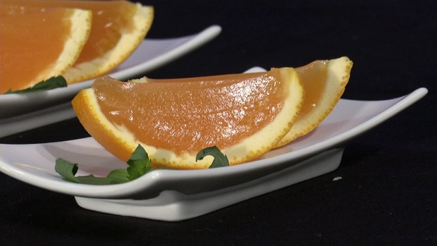 Orangen Jello Shot - Alkohol zum Essen