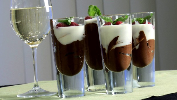 Schokoladen-Marmor-Mousse