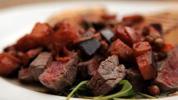 Tagliata di Filetto mit Passata und Tomatenessig