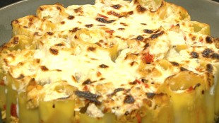 Canneloni mit Paprikahendl gefüllt