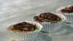 Leichte Himbeer-Schoko-Muffins