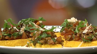 Polenta Bruscetta mit Tomaten