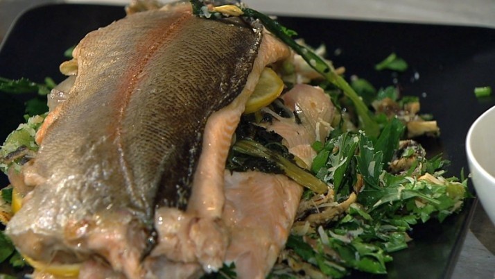 Lachsforelle mit säuerlichen Pak Choi-Gemüse | Koch mit! Oliver